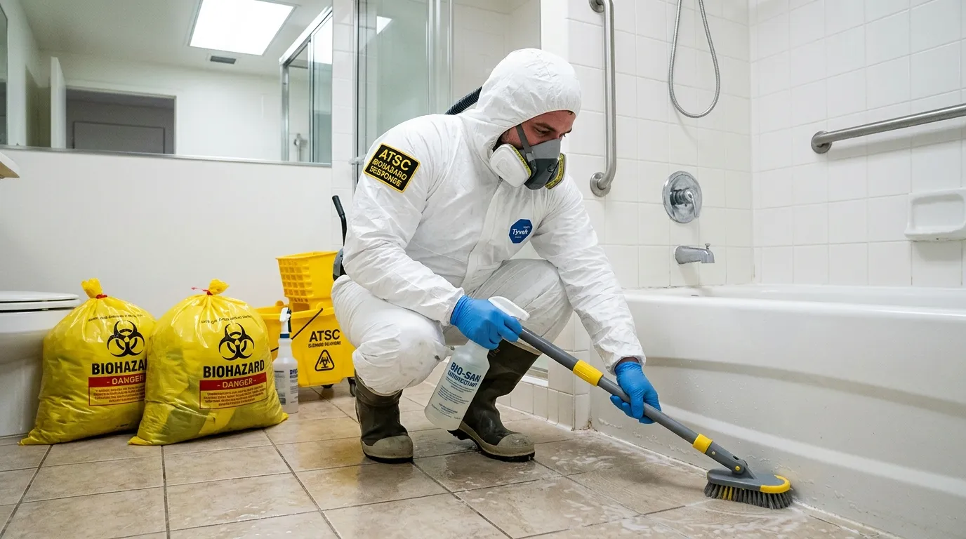 Decontamination equipment deployed for Blood Cleanup in Firestone